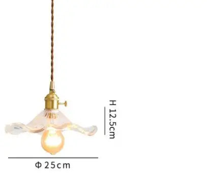 Helnys Blue Glass Pendant Lights for Bedroom Dinning Living Room