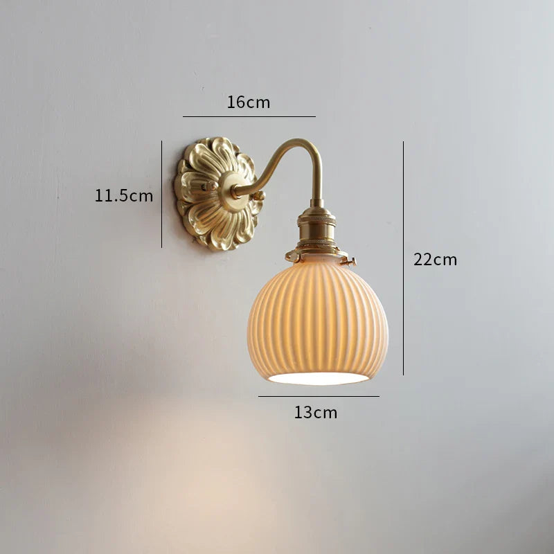 Helnys Ceramic LED Wall Lights Japan Modern Home Decor Sconce Murale