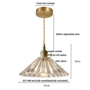 Helnys LED Pendant Lamp Walnut Copper Glass Luminaire Suspendisse