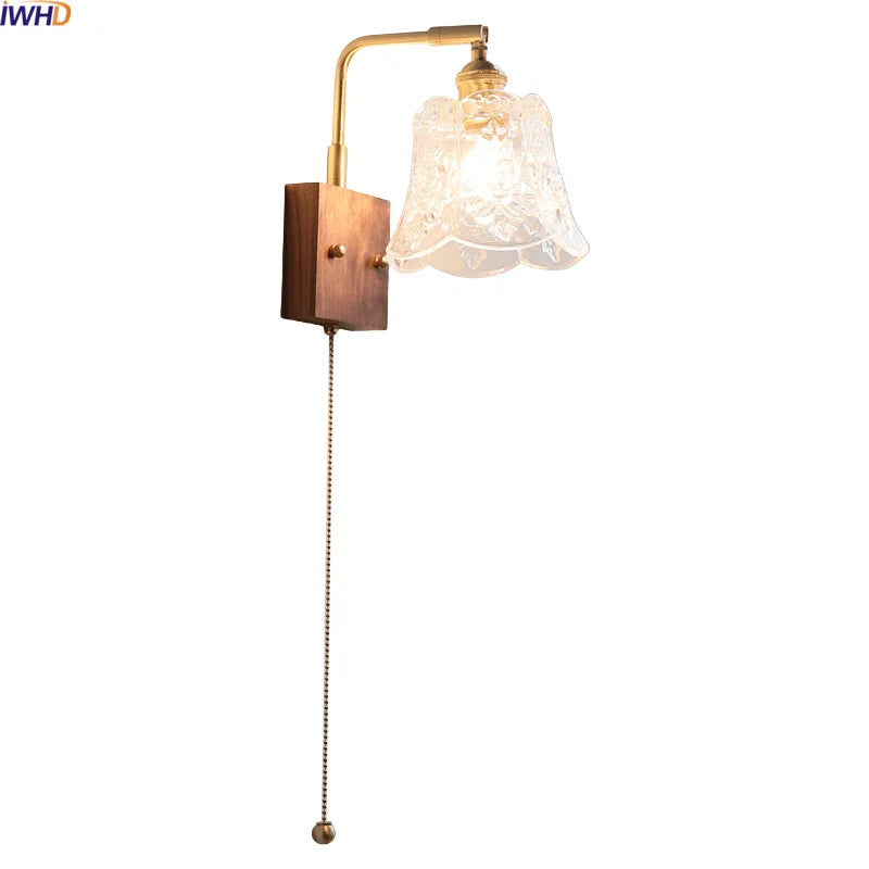 Helnys Clear Glass LED Wall Light Fixture for Modern Nordic Design