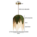 Helnys Green Yellow LED Pendant Light Fixture, Stylish Coffee Table Decoration