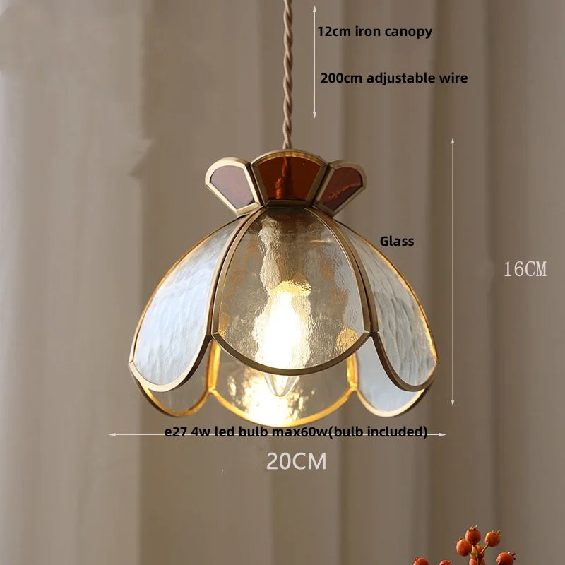 Helnys Tiffany Style Glass LED Pendant Lights for Dining Kitchen Restaurant