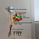 Helnys Square Glass LED Wall Light with Socket Switch - Interior Lighting for Home