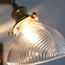 Helnys Clear Glass LED Wall Lights Kitchen Bedroom Modern Toggle Switch Bedside Lamp