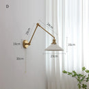 Helnys Copper Swing Arm LED Wall Sconce Up Down Nordic Modern Wandlamp