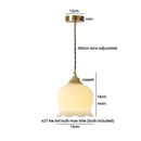 Helnys LED Pendant Light Adjustable Luxury Modern Nordic Hanging Lamp Gold Brass