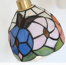 Helnys Tiffany Glass Pendant Light for Home Decor and Hotel Hallways