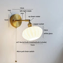 Helnys Ceramic LED Wall Sconce for Home Living Room Bedside Decor