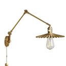 Helnys Nordic Copper Wall Sconce with Pull Chain Switch - Modern Indoor Lighting for Home