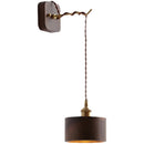 Helnys Walnut Wood LED Wall Light Fixture Indoor Living Bedroom Lamp