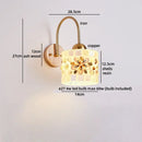 Helnys Shells Resin LED Wall Lamp for Indoor Bedroom Decor & Stair Light