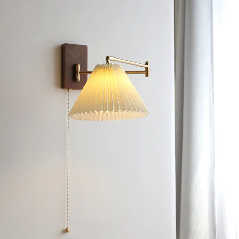 Helnys Right Totate LED Wall Lamp Beisde Pull Chain Switch Sconce Wandlamp