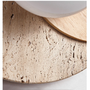 Helnys Wood White Glass LED Wall Sconce for Home Dining Room Mirror Light