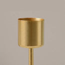 Nordic Metal Candle Holders in Golden Finish for Stylish Home Decor by Helnys