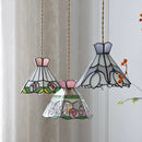 Helnys Flower Glass Copper Hanging Lamp: Nordic Modern LED Pendant Light