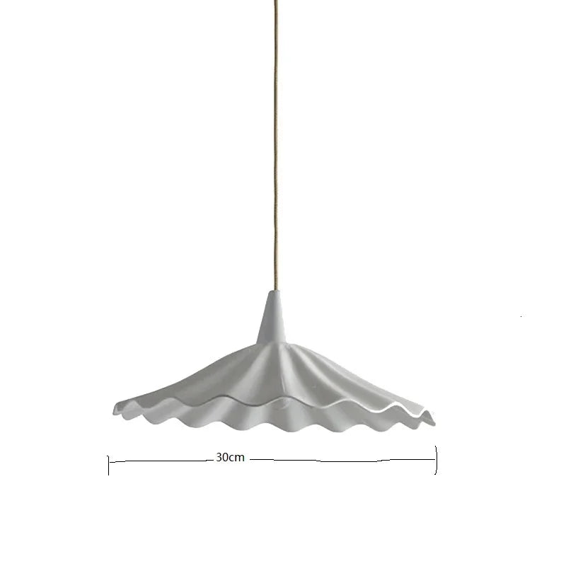 Helnys Copper Ceramic LED Pendant Lamp with Wood Handle