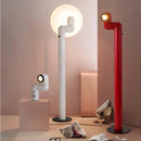 Helnys Red/White Tatu Floor and Water Pipe Table Lamp