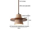 Helnys Yellow Stone Copper Socket LED Pendant Lights for Living Room Study Café