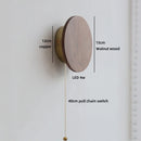 Helnys Wooden Bedside Wall Light | Japan Style LED Fixture for Bedroom Balcony