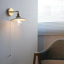 Helnys Ceramic LED Wall Lamp Kids Bedroom Gold Brass Up Down Stair Light