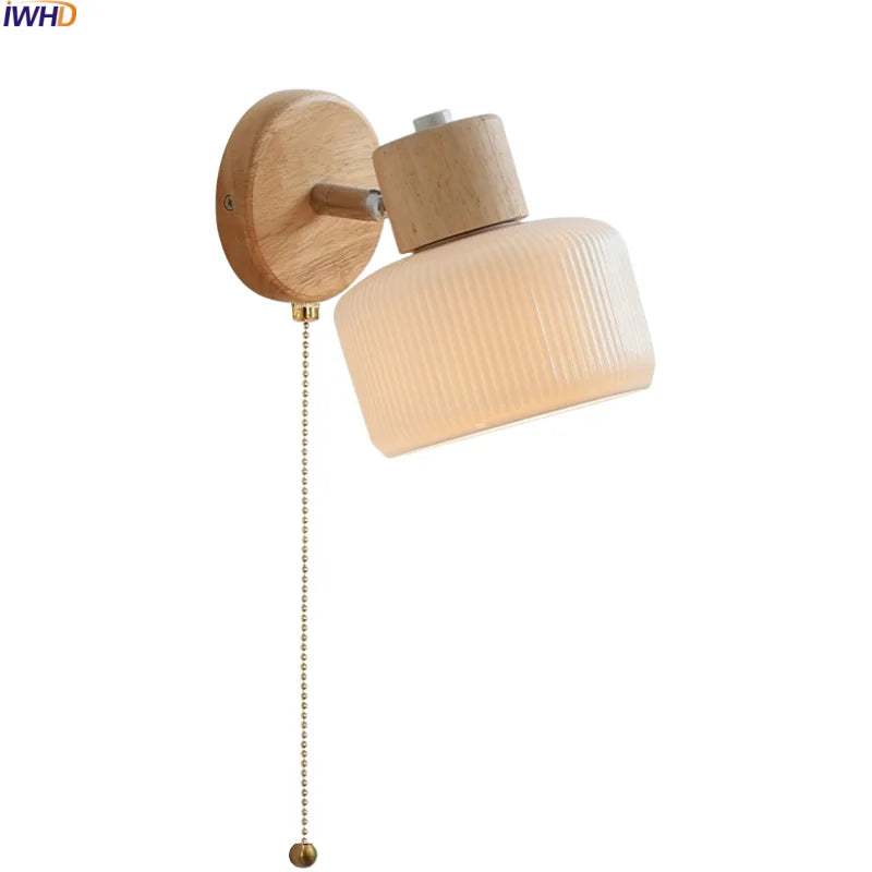 Helnys Nordic LED Wall Sconce Up Down Rotate Ceramic Indoor Light