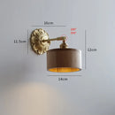 Helnys Nordic Glass LED Copper Wall Lamp for Home Indoor Modern Lighting