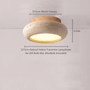 Helnys Yellow Travertine LED Ceiling Light - Wabi Sabi Home Decor