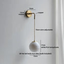 Helnys LED Wall Lamp White Ball Luxury Interior Lighting Fixtures