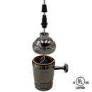 Helnys Retro E27 Socket Lamp Base Holder Vintage Edison CE UL