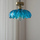 Helnys Vintage Green Glass LED Pendant Lights - Loft Style Industrial Hanging Lamp