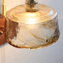 Helnys Wabi Sabi LED Wall Lamps Amber Glass Brass Mirror Light