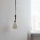 Helnys Ceramic Wood LED Pendant Chandelier - Nordic Modern Hanging Lamp