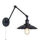 Helnys Loft LED Wall Lights with Pull Chain Switch for Bathroom Mirror, Living Room, Bedside