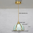 Helnys Luxury Crystal Glass Pendant Light Fixture for Kitchen Dining Bar - Colorful LED Lighting
