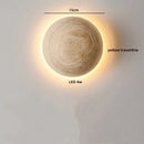 Helnys Yellow Travertine LED Wall Lamp for Living Room, Stair, Bathroom