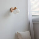 Helnys White Pumpkin LED Wall Sconce Light for Children's Bedroom & Decoration
