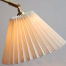 Helnys Nordic LED Wall Light White Umbrella Style Swing Copper Arm Bedside Lamp