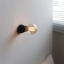 Helnys LED Ceramic Base Glass Wall Light Fixture Vanity Lamp
