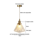 Helnys Modern Nordic Clear Glass LED Pendant Lights Kitchen Island Coffee Decor