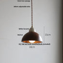Helnys Nordic LED Pendant Lamp with White Ceramic Shade ~ Modern Adjustable Hanging Light