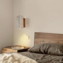 Helnys Yellow Travertine LED Wall Light Fixtures Vintage Industrial Bedside Sconce