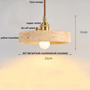 Helnys Yellow Travertine LED Pendant Lights - Nordic Modern Hang Lamp
