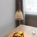 Helnys Ceramic Wood Handle LED Pendant Lamp - Japanese Style Indoor Decor