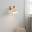 Helnys Ceramic LED Wall Sconce Light: Nordic Minimalist White Bedroom Lamp