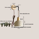 Helnys Adjustable Wall Light with Pull Chain Switch - Nordic Modern Design