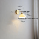 Helnys Modern Glass Wall Sconce with Pull Chain Switch - Nordic Style