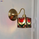 Helnys Cube LED Wall Sconce Copper Glass E27 Vanity Light