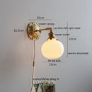 Helnys Nordic Copper LED Wall Lights Modern Indoor Lighting Stair Bathroom Bedroom Lamp