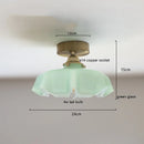 Helnys Nordic Milky Yellow Glass LED Pendant Lights for Home Indoor Lighting