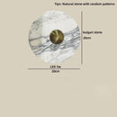 Helnys Round Bulgari Stone LED Wall Lamp Bedside Lighting